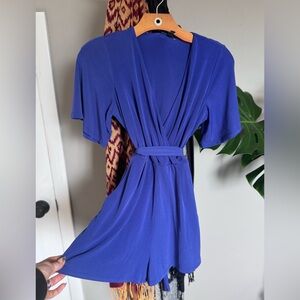 Express Royal Blue Jumpsuit